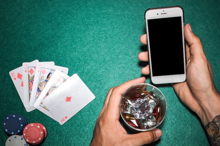 Baccarat table during evening peak